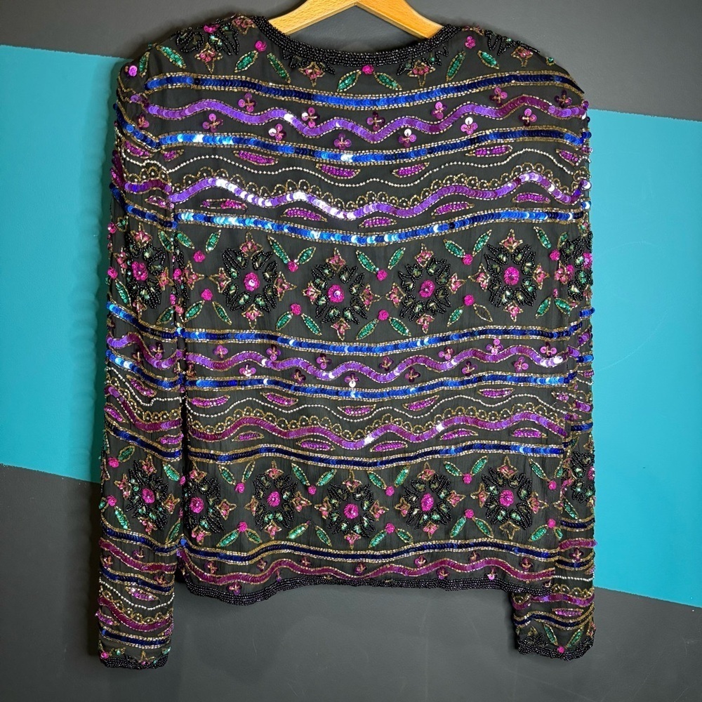 Embroidered Multicolor Jacket - Picture 9 of 12